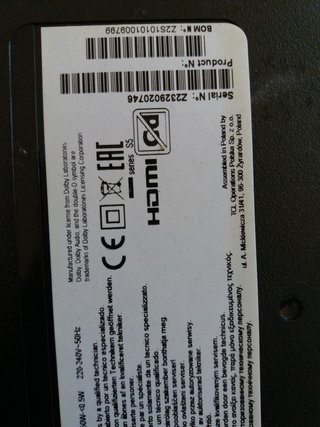Televisor TCL pantalla rota