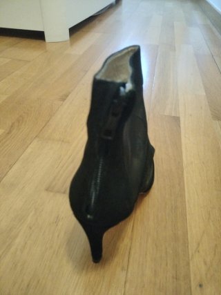 Botines Zara con transparencias Negro Talla 37