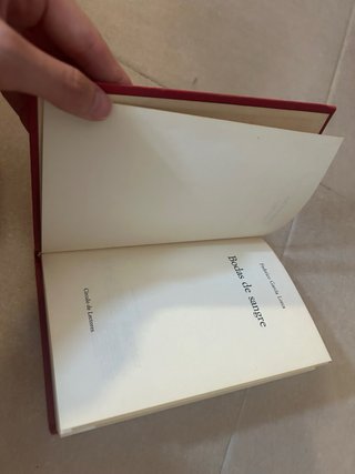 Libro poesia antiguo bodas de sangre