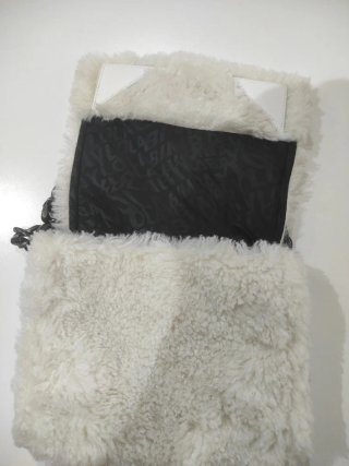 Bolso Bimba y Lola blanco peluche