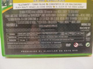 DVD The Green Hornet (Español)el avispero verde
