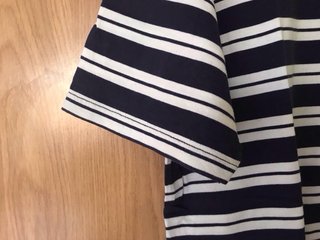 Camiseta Cortefiel Rayas Azul y Blanca Talla XL