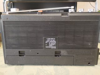 Radio Cassette Crown CSC 930F Beige/Plata