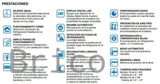 Aire Acondicionado Inverter Calefacción Wifi 2236 frigorías