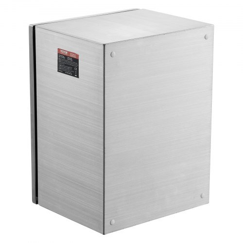 Caja Eléctrica de Acero, 40.6 x 30.5 x 15.2 cm, Caja de Enclosure Eléctrico de Acero Inoxidable 304, Enclosure de Equipos Electrónicos Eléctricos para Montaje en Pared al Aire Libre con Placa de M...