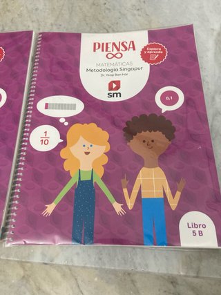 Libro matematicas PIENSA INFINITO SINGAPUR