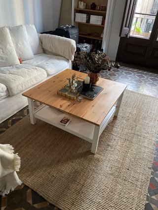 Conjunto Mesa Centro + Mueble TV + Estantería