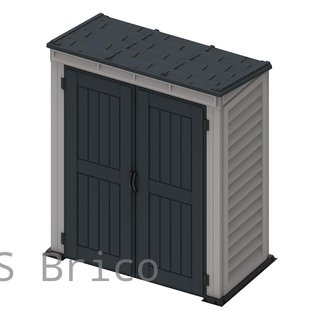 Caseta PVC Yardmate Pent Plus 91x170x202 cm - Duramax