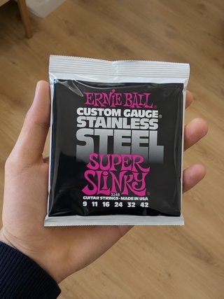 Cuerdas Ernie Ball Super Slinky Acero Inox