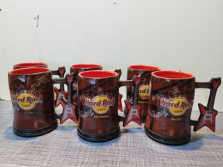 Tazas Hard Rock Cafe Guitarra Roja