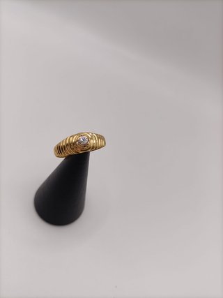 Anillo Solitario Oro 18k- 2,12gr