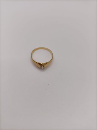 Anillo Solitario Oro 18k- 2,12gr