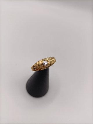 Anillo Solitario Oro 18k- 2,12gr