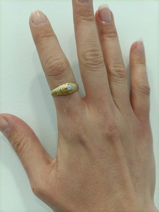 Anillo Solitario Oro 18k- 2,12gr