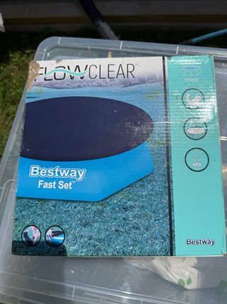 Cubre piscina Bestway negro/azul