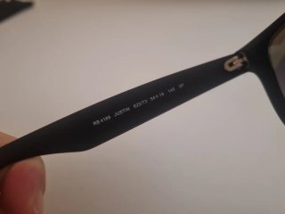 Gafas de sol Ray-Ban negras y grises POLARIZADAS