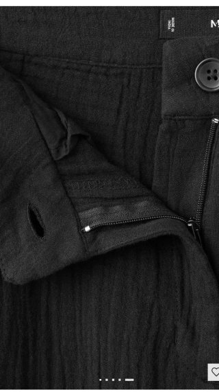 Pantalón recto negro Mango Talla L