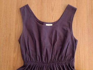 Vestido tirantes azul y negro