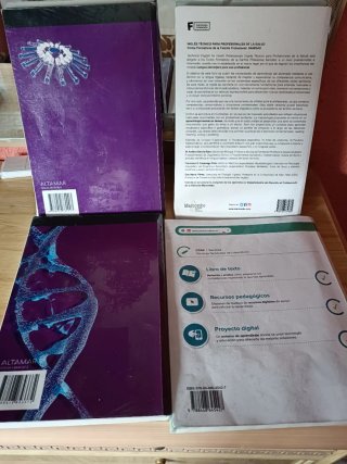 Lote de 4 libros de laboratorio FP