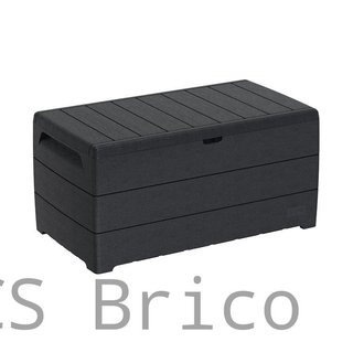 Baúl Arcón PVC 416 L Gris Oscuro - 70x129x62 cm - Duramax