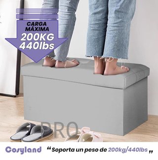 Puff y banco de almacenaje de 80L - Cosyland