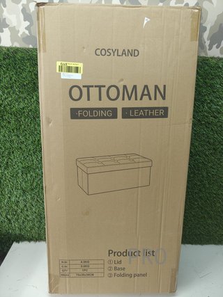 Puff y banco de almacenaje de 80L - Cosyland