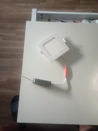 Foco LED Cuadrado con Driver de 12 cm