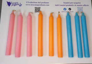 Candele decorative colorate