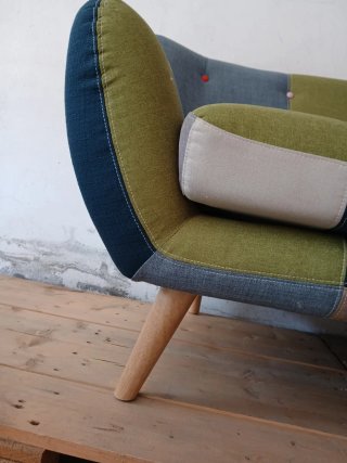 Sofá estilo sueco patchwork