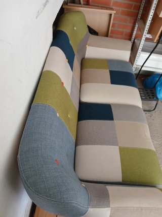 Sofá estilo sueco patchwork