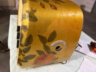Radio Telefunken vintage decorata