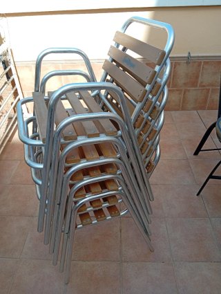 Sillas de terraza apilables