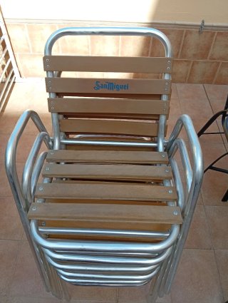 Sillas de terraza apilables