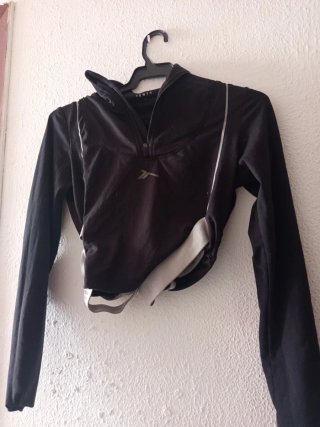 Top deportivo TENTY negro/gris Talla XS