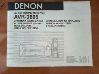 Amplificador Receptor A/V Denon AVR-3805