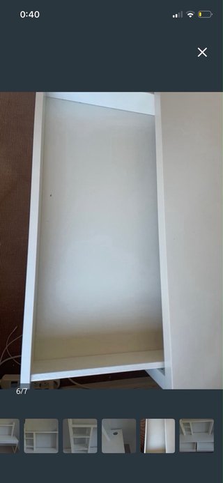 Escritorio Ikea Blanco con Estantería