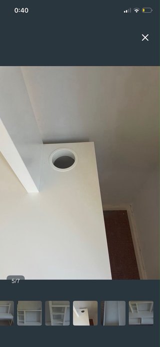 Escritorio Ikea Blanco con Estantería