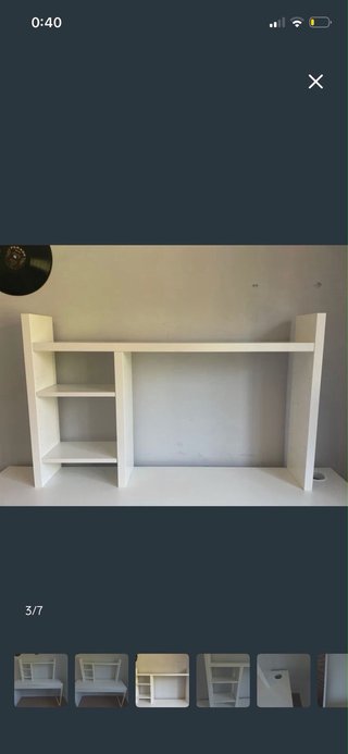 Escritorio Ikea Blanco con Estantería