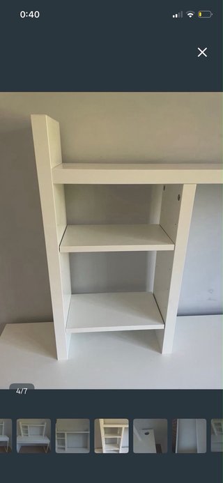 Escritorio Ikea Blanco con Estantería