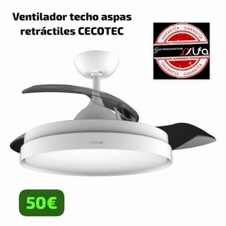 Ventilador Techo CECOTEC Aspas Retráctiles