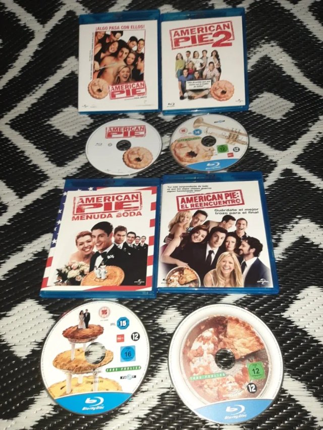 AMERICAN PIE COLECCION 1,2,3,y 4, BLURAY DESCATALG