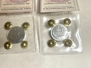 Lotto di 4 monete periziate