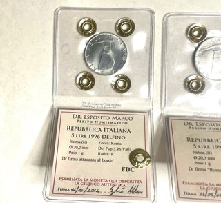 Lotto di 4 monete periziate