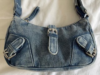 Bolso vaquero pequeño con cremallera