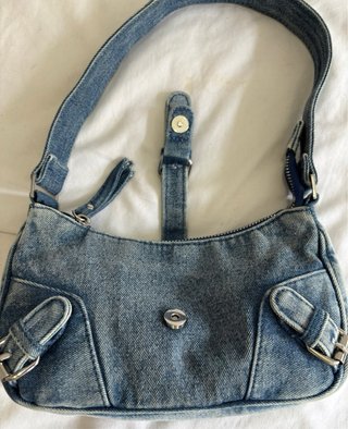 Bolso vaquero pequeño con cremallera