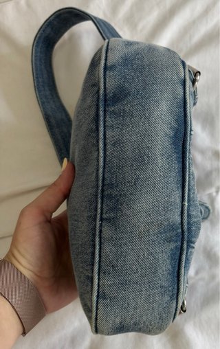 Bolso vaquero pequeño con cremallera