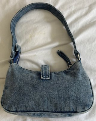 Bolso vaquero pequeño con cremallera