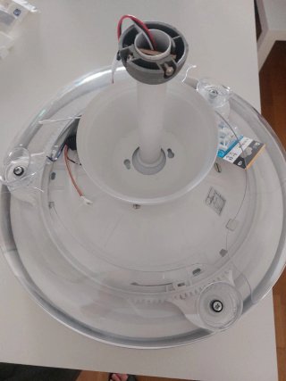 Ventilador techo retráctil transparente