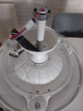 Ventilador techo retráctil transparente