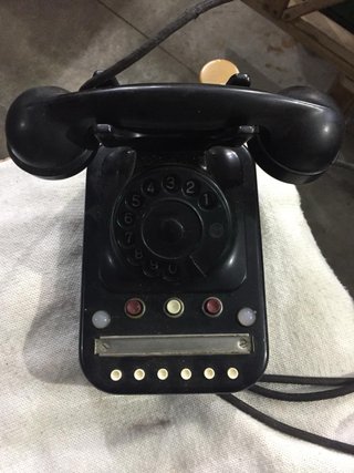 Telefono a disco nero